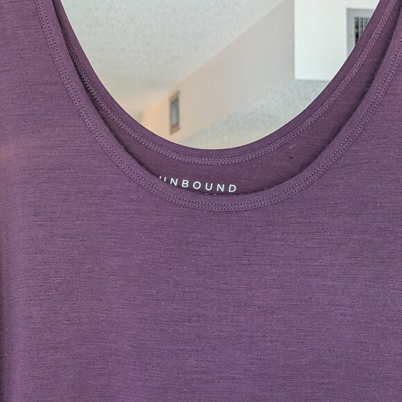 New Unbound Merino Women's Mini Merino Tank Dress Merlot Size Large - Picture 2 of 10